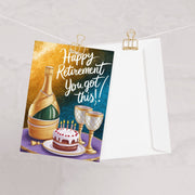 Retirement Card, retirement gift  Card, Leaving Card, friend retiring, good luck retirement, personalised retirement card