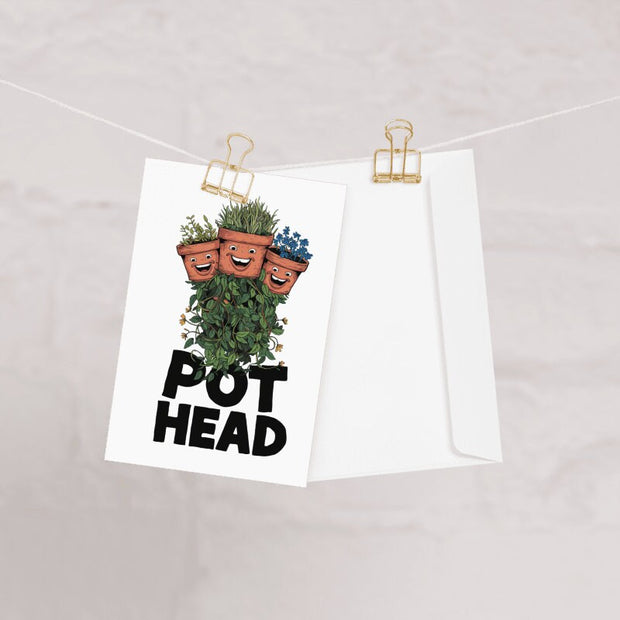 Funny POT HEAD Birthday Card Pun, Birthday Greeting for Him, Birthday Card for Her, Blunt Card, Marijuana Birthday Card, Weed Birthday Card