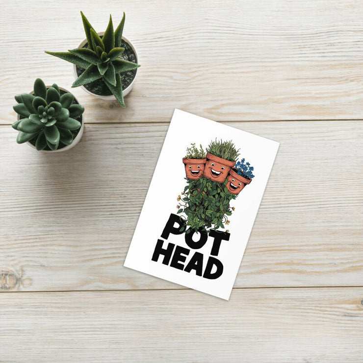 Funny POT HEAD Birthday Card Pun, Birthday Greeting for Him, Birthday Card for Her, Blunt Card, Marijuana Birthday Card, Weed Birthday Card
