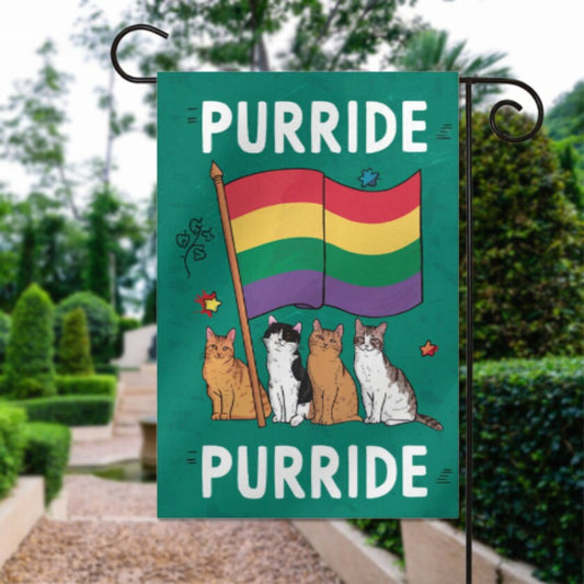 Pride Flag, Pride Yard Flag, Pride Garden Flag, Community Garden Flag, Trans Pride Flag, Queer Pride, LGBTQ Flag,