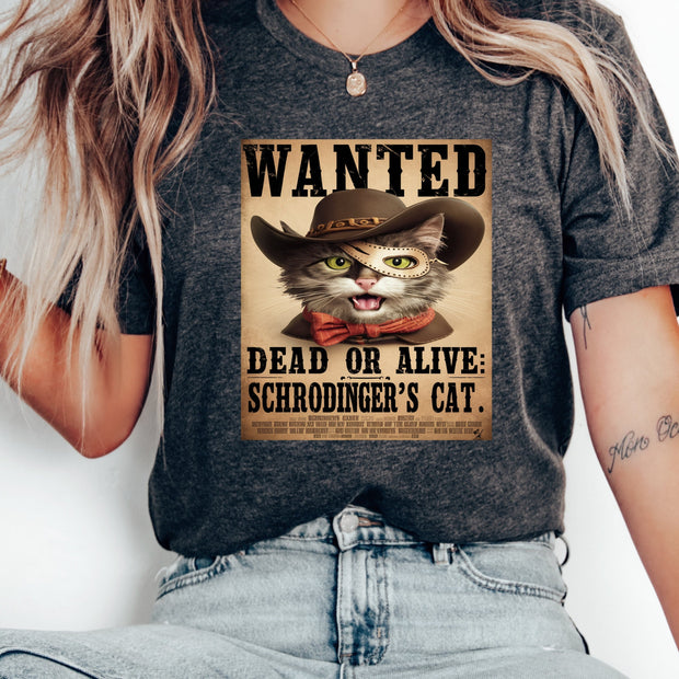 Schrödinger's Cat Is Dead or Alive,Schrödinger's Cat,Cat Shirt Physics Shirt,Quantum Shirt,Scientist Gift,Cat Lover, Funny Cat shirt