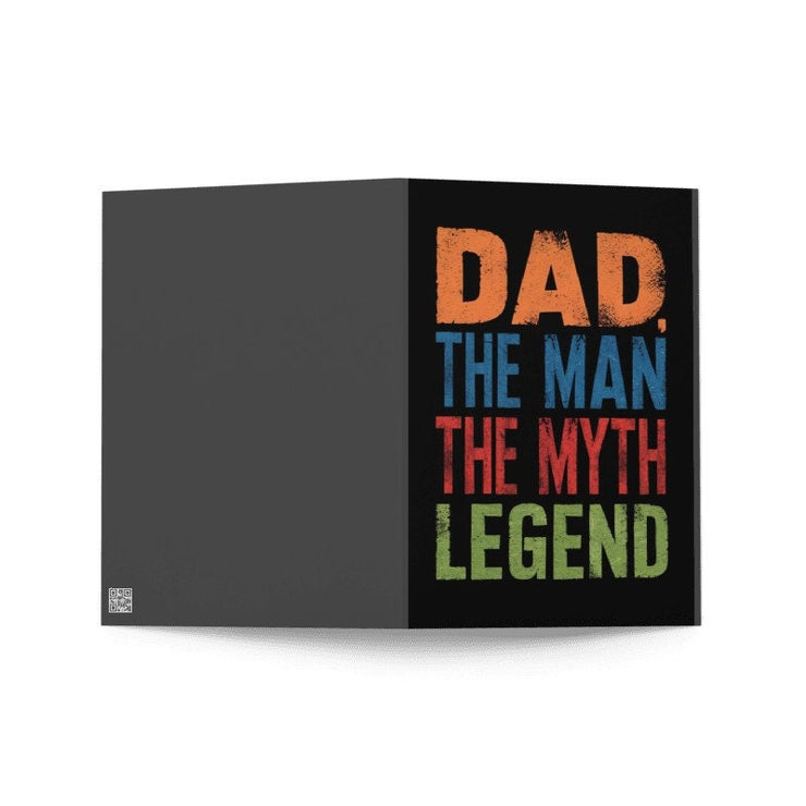 FATHERS DAY CARD - Daddy -the man the legend the myth card,  Grandad -greeting card -