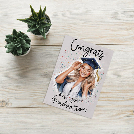 Personalized Graduation Cards for Graduates Students Friends Congratulation t Class of 2024 Greeting Card With Envelope