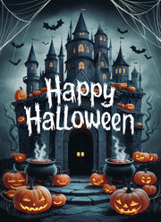 Happy halloween  Garden Flag  - halloween garden flag - 12'x18" - Autumn Garden Flag ,  garden flag ,  Yard Flag Double Sided