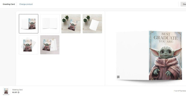 yoda Graduation Card  / Yoda Best Graduate / Funny Graduation / Graduation Gift / Graduation Card / Yoda / Grad Gift