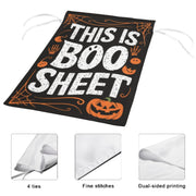 halloween this is boo sheet Garden Flag  - halloween boo  garden flag - 12'x18" - Autumn Garden Flag , garden flag , Yard Flag Double Sided