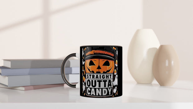 Straight Outta candy halloween  Coffee Mug - spider Halloween Coffee Cup - Straight Outta candy - halloween party mug