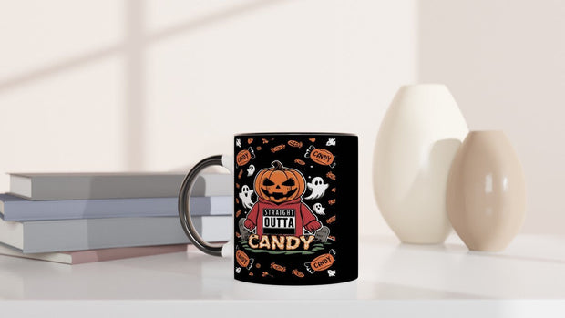 Straight Outta candy halloween  Coffee Mug - pumpkin Halloween Coffee Cup - Straight Outta candy - halloween party mug