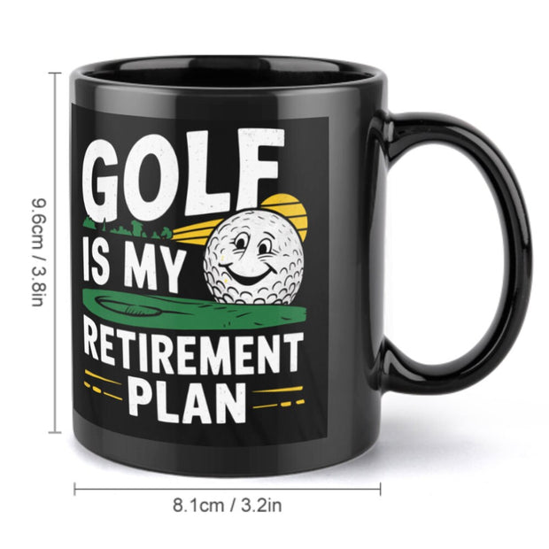 Golf Gifts For Men - golf is my retirement plan Golfer mug. Gifts for Golfers, Coffee Mug for Golfer, Golf Gifts for Dad