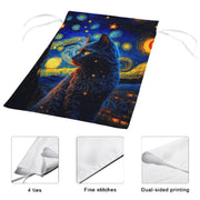 van goth cat  garden flag ,cat garden Yard Flags Double Sided, Cat Garden Flag, Black Cat flag , Kitty Garden Flag,