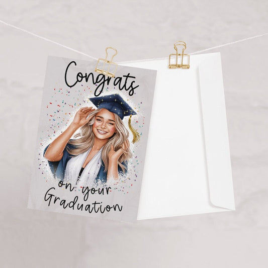 Personalized Graduation Cards for Graduates Students Friends Congratulation t Class of 2024 Greeting Card With Envelope