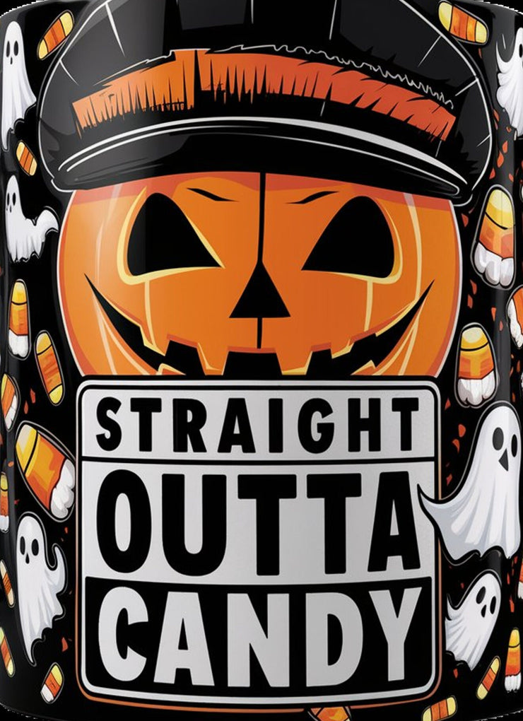 halloween straight outta candy  Garden Flag  candy halloween garden flag- 12'x18" - Autumn Garden Flag , garden flag ,Yard Flag Double Sided