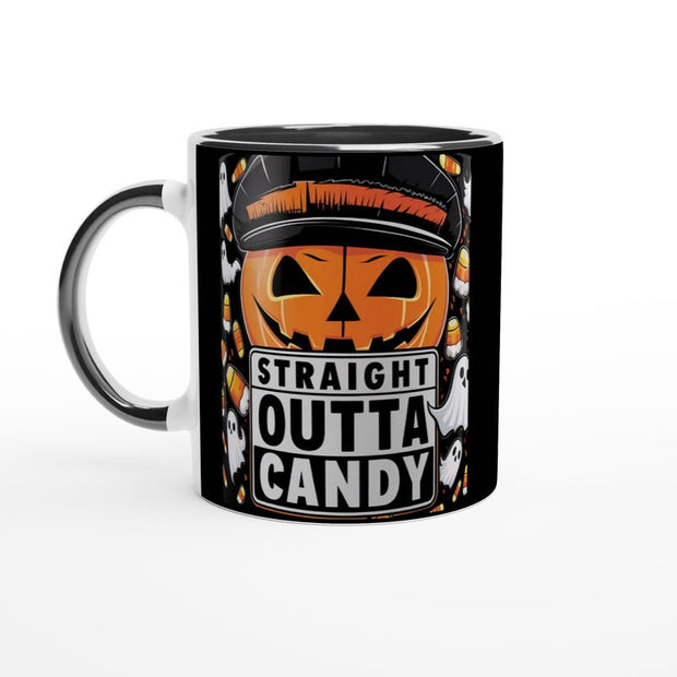Straight Outta candy halloween  Coffee Mug - spider Halloween Coffee Cup - Straight Outta candy - halloween party mug