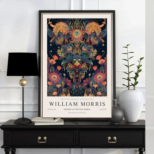 William Morris  Print, William Morris Exhibition Print, William Morris Poster, Vintage Wall Art, Textiles Art