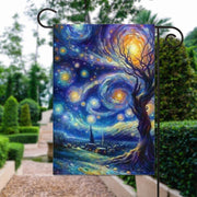van goth  Garden Flag  - van goth  garden flag - 12'x18" - Autumn Garden Flag ,  garden flag ,  Yard Flag Double Sided