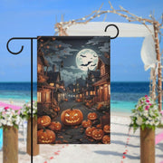 halloween pumpkin   Garden Flag  - halloween garden flag - 12'x18" - Autumn Garden Flag ,  garden flag ,  Yard Flag Double Sided