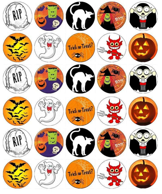 Halloween Cake Toppers,30pcs  Halloween Party Decor, Halloween Decoration, Halloween Decor, H