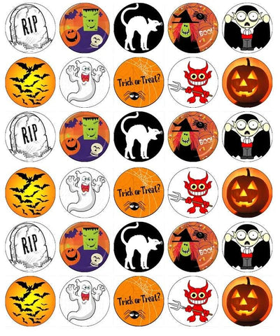 Halloween Cake Toppers,30pcs  Halloween Party Decor, Halloween Decoration, Halloween Decor, H