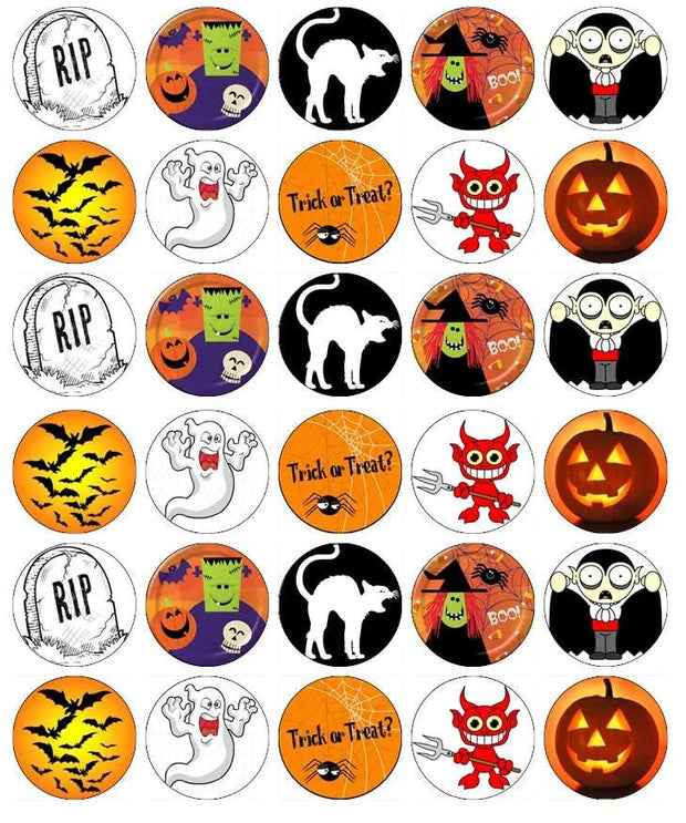 Halloween Cake Toppers,30pcs  Halloween Party Decor, Halloween Decoration, Halloween Decor, H