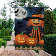 halloween  pumpkin Garden Flag  - hocus pocus   garden flag - 12'x18" - Autumn Garden Flag ,Yard Flag Double Sided