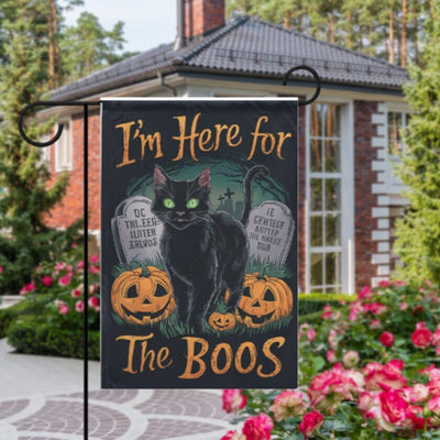 halloween    Garden Flag  - its all a bunch of hocus pocus   garden flag - 12'x18" - Autumn Garden Flag  ,  Yard Flag Double Sided