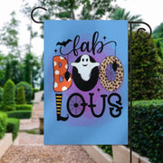 halloween faboolous  Garden Flag  -halloween  ghost garden flag - 12'x18" - Autumn Garden Flag ,  garden flag ,  Yard Flag Double Sided