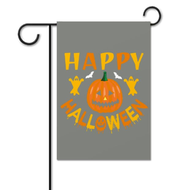 happy halloween   Garden Flag -12'x18" - Autumn Garden Flag ,Yard Flag Double Sided,hallowen  flag