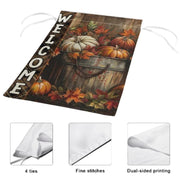 halloween pumpkin Garden Flag  -halloween garden flag - 12'x18" - Autumn Garden Flag ,  Yard Flag Double Sided