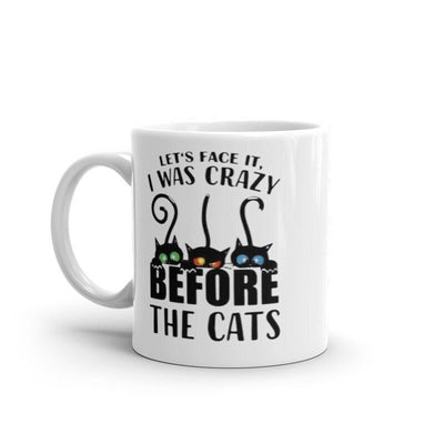 black cat coffee ,i was crazy before all these cats ,crazy cat lady ,black cat,Black Cat coffee, cat lover Gifts ,gift for cat owner