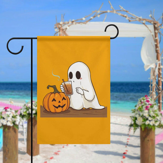 halloween  boo boo crew  Garden Flag  -halloween  ghost garden flag - 12'x18" - Autumn Garden Flag ,  garden flag ,  Yard Flag Double Sided