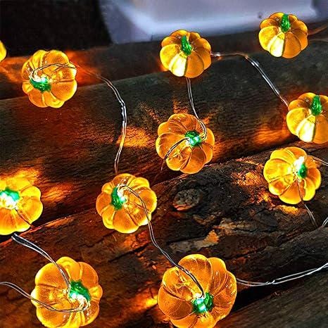 Pumpkin String Lights, halloween Fall Decorations for Home, Battery Operated  Lights, Fall Thanksgiving  for Indoor Decor LED...