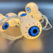 Halloween Lights String 1.5m 10 LED 3D Horror Eyeball Lights Decoration USB/Battery Powered for Party Patio Indoor Outdoor