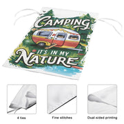 camping is in my nature  Garden Flag - ,camping flag - 12'x18"  ,  Yard Flag Double Sided, Camping Flag