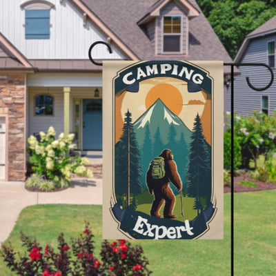 camping expert   Garden Flag - camping flag - 12'x18"  ,  Yard Flag Double Sided, Camping Flag, Camper Flag, Happy Campers Fl