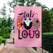 halloween faboolous  Garden Flag  -halloween  ghost garden flag - 12'x18" - Autumn Garden Flag ,  garden flag ,  Yard Flag Double Sided
