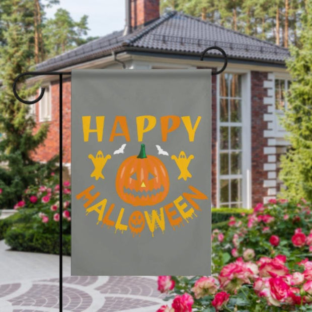 happy halloween   Garden Flag -12'x18" - Autumn Garden Flag ,Yard Flag Double Sided,hallowen  flag