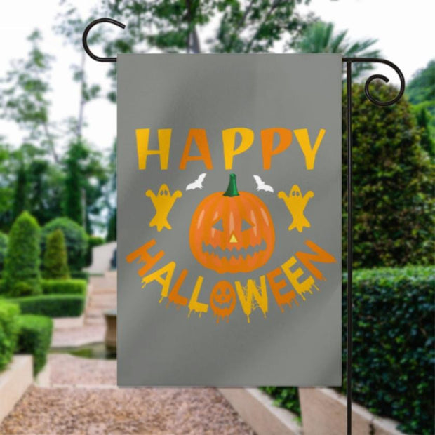 happy halloween   Garden Flag -12'x18" - Autumn Garden Flag ,Yard Flag Double Sided,hallowen  flag