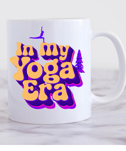 Yoga Coffee Mug Lets get it OM - Yoga Gifts for Women - Yoga Mug - Yoga and Coffee for Yoga Lovers 325 ml