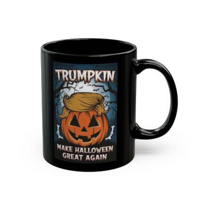 Trumpkin Funny Halloween Pumpkin Design mug  Trump Mug Wrap,  11oz Mug  Gift for Trump Lover, Gift for Her Halloween Trump Pumpkin
