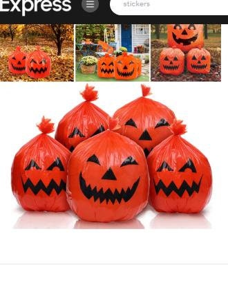 Hanging Pumpkin Leaf Bags 20pk, Halloween Decorations, Halloween Party, Kids Halloween, Party Decor, Fall Decorations,