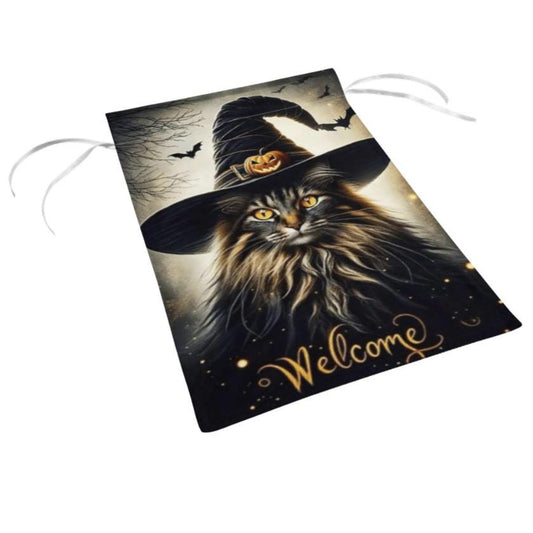 pet cat  garden flag halloween black cat garden  Yard Flags Double Sided, Cat Garden Flag, Black Cat flag , Kitty Garden Flag,