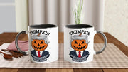 Trumpkin Funny Coffee Mug, Trump Lover, Funny Halloween Trump Gift, Gift for Trump Lover, Gift for Her Halloween Trump Pumpkin