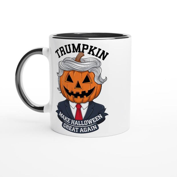 Trumpkin Funny Coffee Mug, Trump Lover, Funny Halloween Trump Gift, Gift for Trump Lover, Gift for Her Halloween Trump Pumpkin