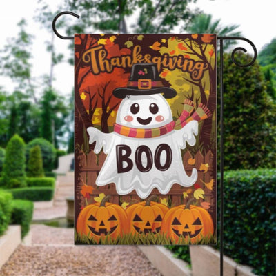 Thanksgiving Garden Flag  - Happy Thanksgiving - 12'x18" - Autumn Garden Flag ,  garden flag ,  Yard Flag Double Sided