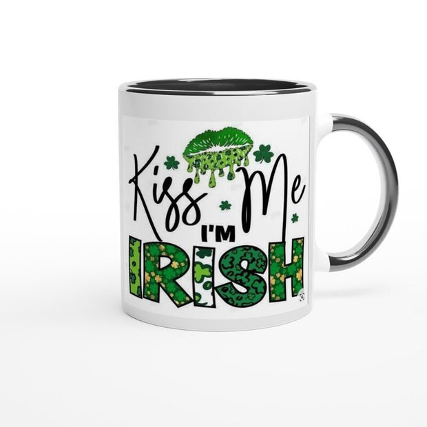 happy St Patrick’s day  Coffee Mug, kiss me iam irish  11oz ceramic coffee mug,irish celebration day