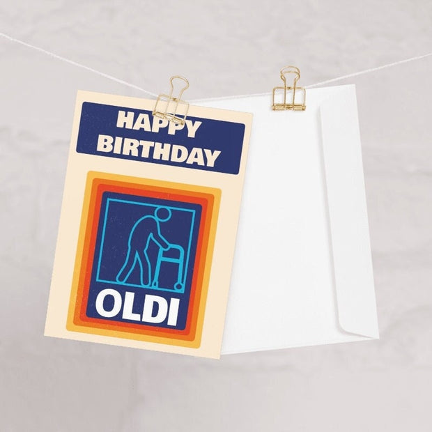 happy  birthday oldi   oldi birthday card ,funny birthday card ,birthday card for him/ her,