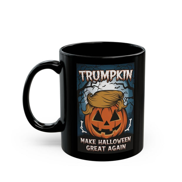 Trumpkin Funny Halloween Pumpkin Design mug  Trump Mug Wrap,  11oz Mug  Gift for Trump Lover, Gift for Her Halloween Trump Pumpkin