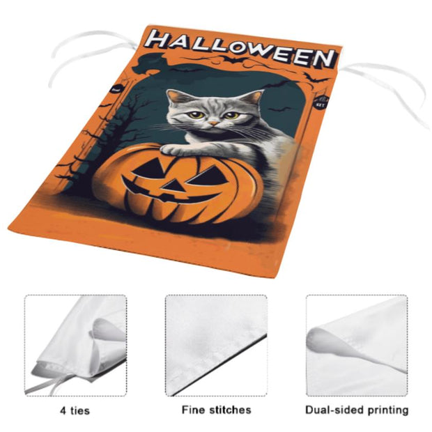 halloween ghost  Garden Flag  - halloween garden flag - 12'x18" - Autumn Garden Flag ,  garden flag ,  Yard Flag Double Sided