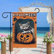 halloween ghost  Garden Flag  - halloween garden flag - 12'x18" - Autumn Garden Flag ,  garden flag ,  Yard Flag Double Sided