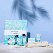 Spa Luxetique Spa Gift Set, Pamper Gifts for women,Ocean 6pcs Travel Gift Box with Shower Gel, Hand Cream, Bubble Bath, christmas gift set